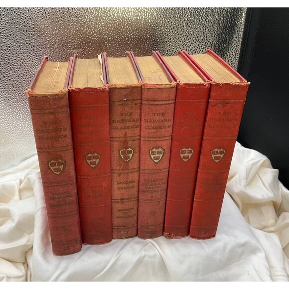 Lot of 6 The Harvard Classics Hardcover Books -Essay English & Americans/Poems - Picture 2 of 3